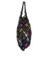 Floral Net Drawstring Bag, side view